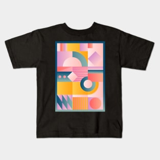 Geometric gradient artwork Kids T-Shirt